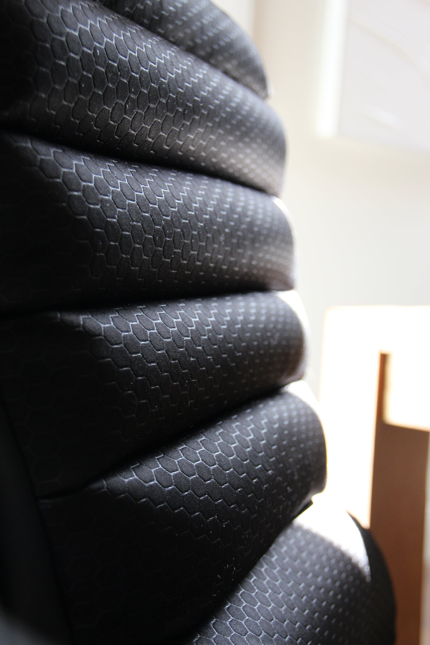 close up image of backliner back cushion